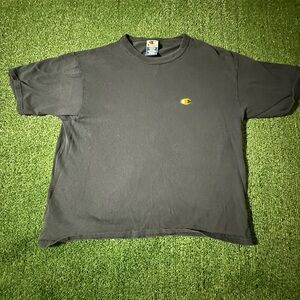 Champion Dark Gray Tee with Gold Logo